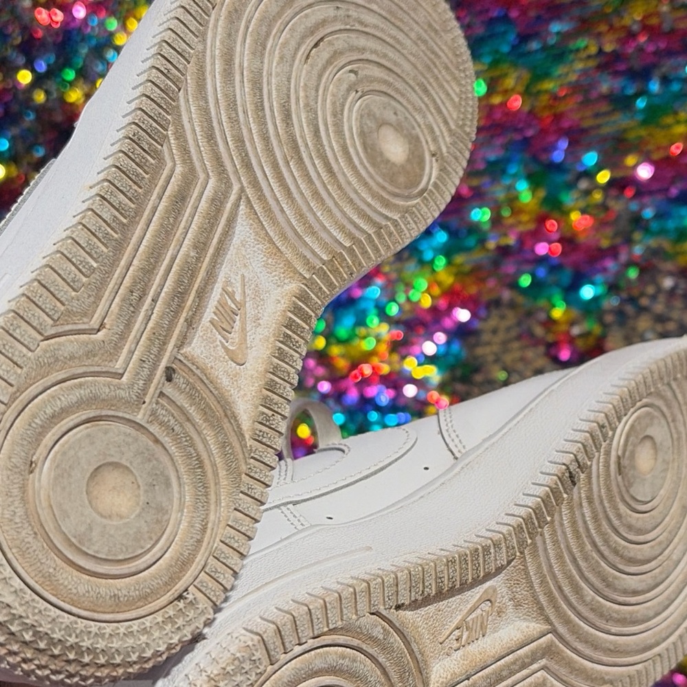 Nike Kids White and Red Sneakers